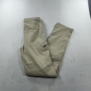 Eddie Bauer Pants Womens 14 Tall Beige First Ascent Guide Cargo Hiking Bootcut